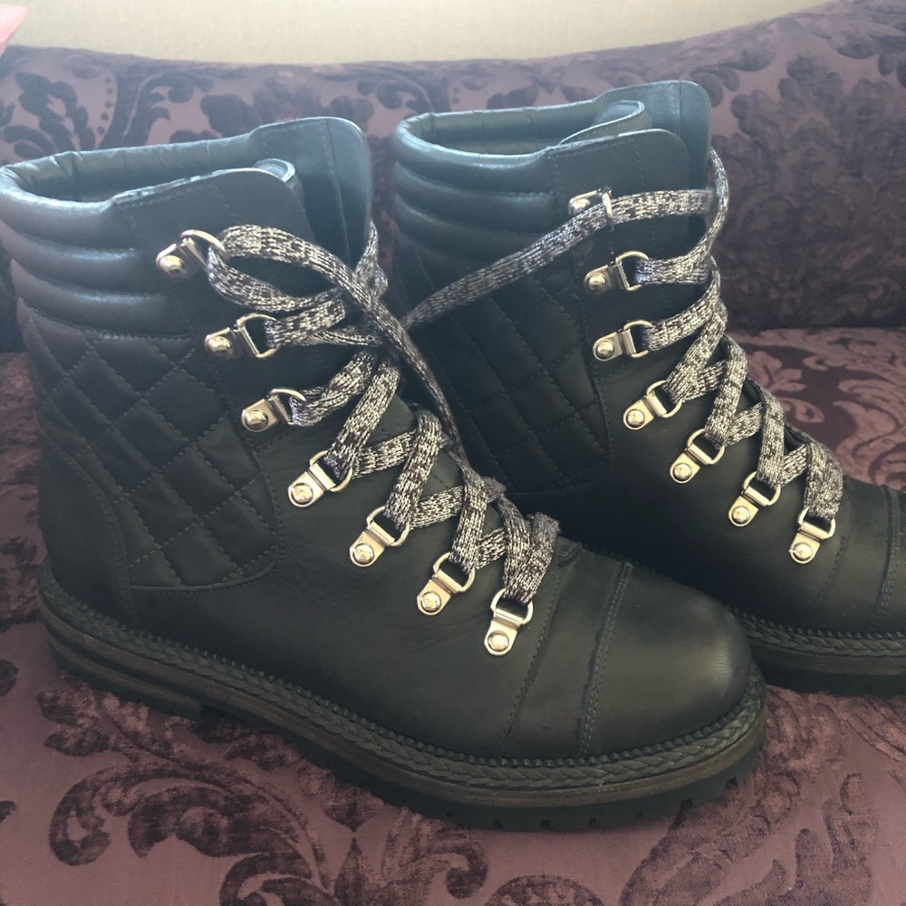 Chanel combat boots 37.5
